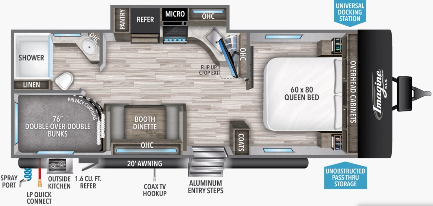 2019 Grand Design Imagine Floor Plans / Wildwood Fsx 179dbk Forest ...