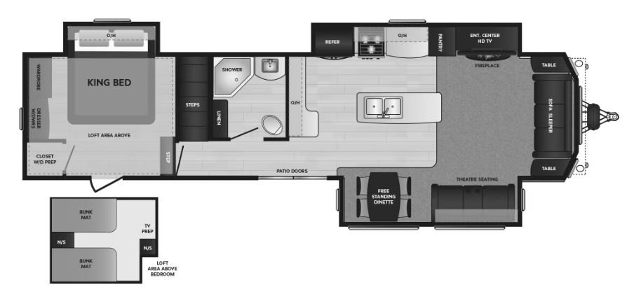 2024 Residence 401LOFT Floorplan